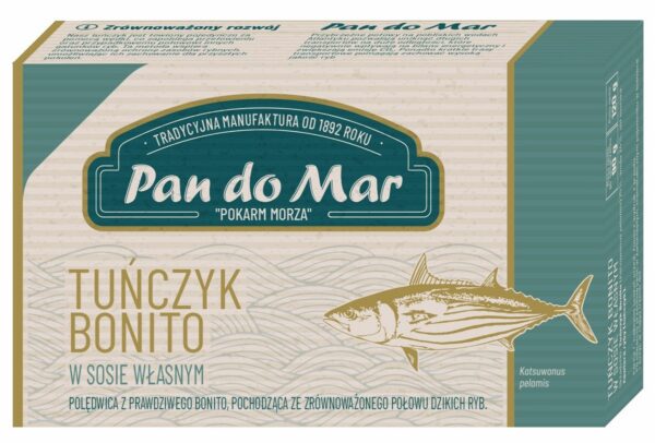 Tuńczyk bonito w sosie własnym 120 g (90 g) — Pan Do Mar