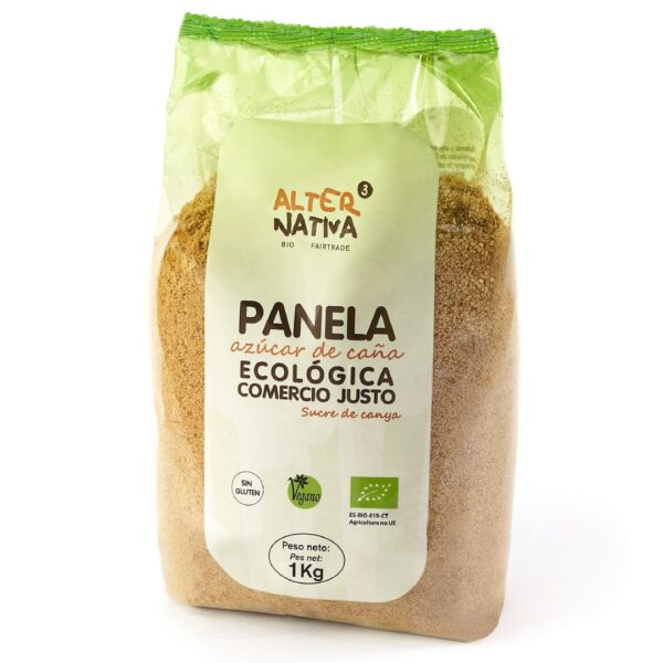 Cukier trzcinowy panela bezglutenowy BIO 1 kg — ALTERNATIVA3