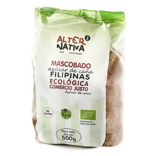 Cukier trzcinowy mascobado bezglutenowy BIO 500 g — ALTERNATIVA3