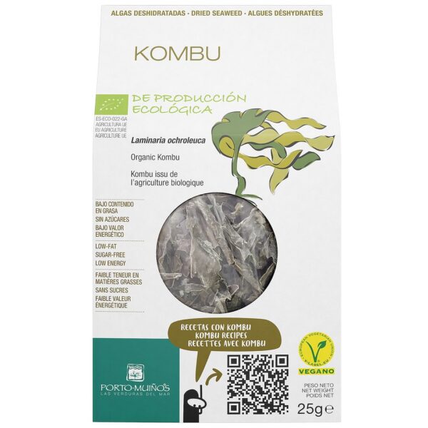 Algi morskie suszone, kombu BIO 25 g — Porto Muinos