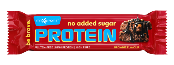 Baton proteinowy brownie w czekoladzie mlecznej bez dodatku cukrów bezglutenowy 40 g — Maxsport