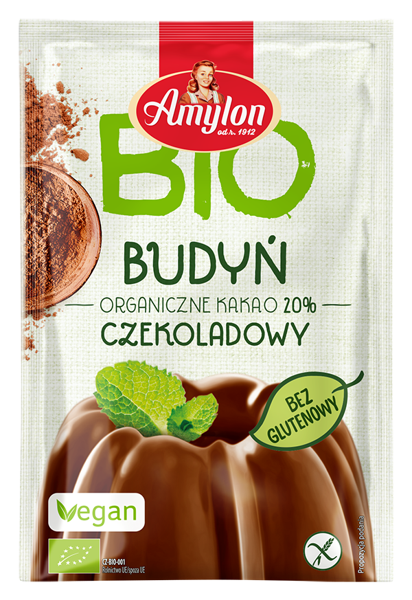 Budyń o smaku czekoladowym bezglutenowy BIO 40 g — Amylon