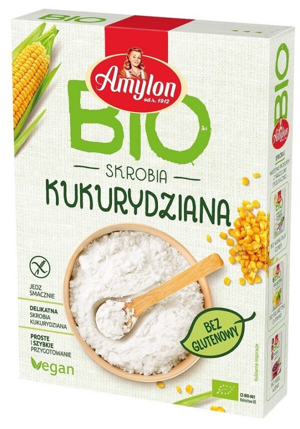 Skrobia kukurydziana bezglutenowa BIO 200 g — Amylon