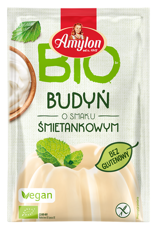 Budyń o smaku śmietankowym bezglutenowy BIO 40 g — Amylon