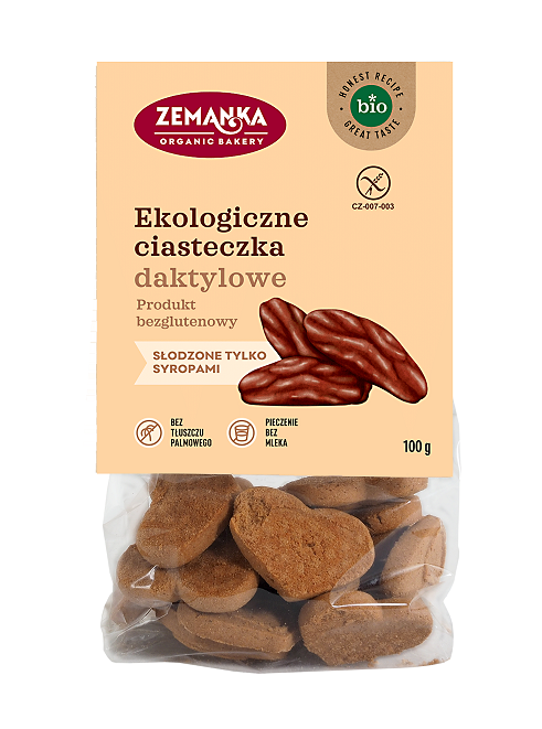 Ciastka daktylowe bezglutenowe BIO 100 g — Zemanka
