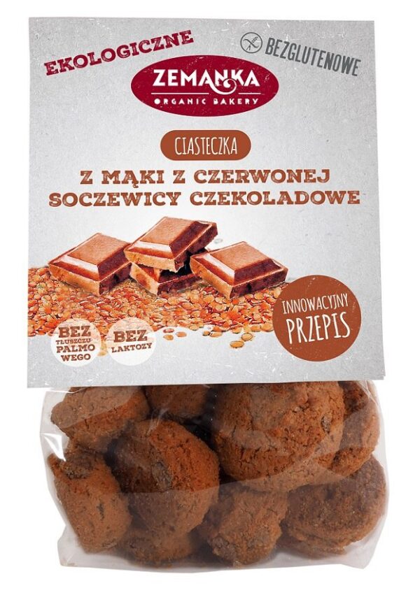 Ciastka soczewicowe czekoladowe bezglutenowe BIO 100 g — Zemanka