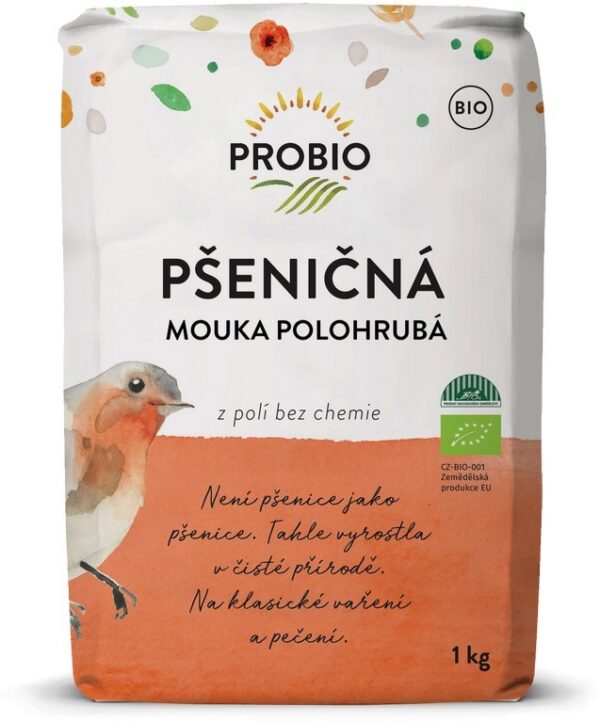 Mąka pszenna krupczatka typ 450 BIO 1 kg — Probio