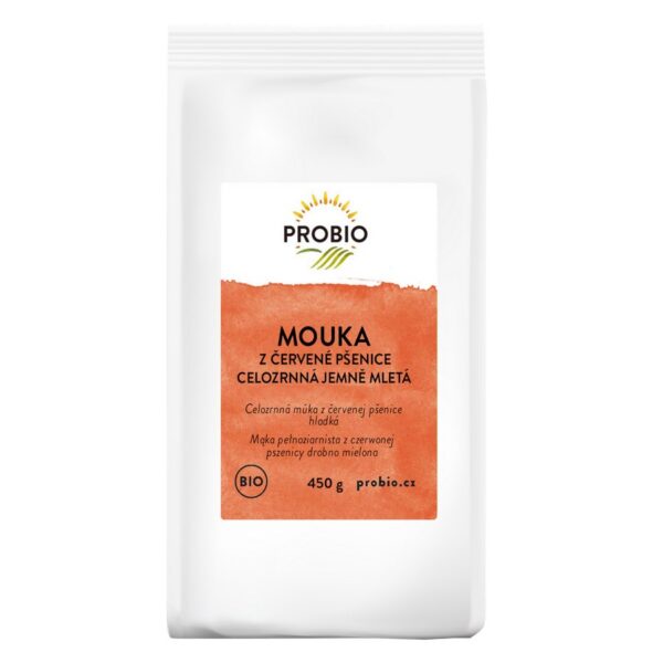 Mąka z pszenicy czerwonej pełnoziarnista BIO 450 g — Probio