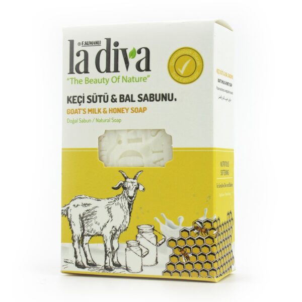 Mydło w kostce kozie mleko i miód 100 g — La Diva
