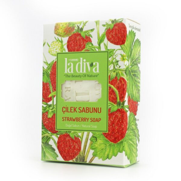 Mydło w kostce truskawka 100 g — La Diva