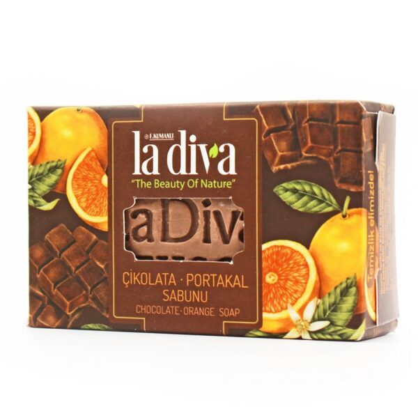 Mydło w kostce czekolada i pomarańcza 100 g — La Diva