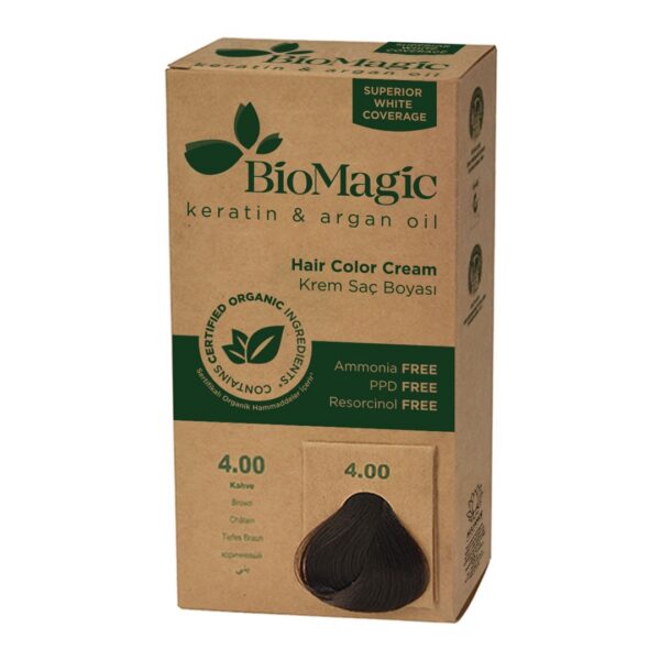 Farba do włosów brąz (4.00) 250 g — Biomagic