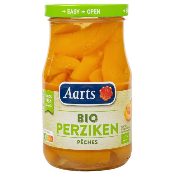 Brzoskwinie plastry w lekkim syropie BIO 350 g (190 g) (słoik) — Aarts