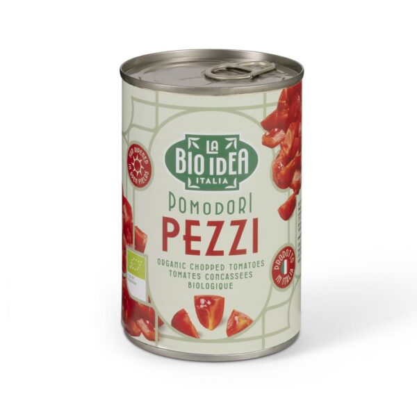 Pomidory krojone bez skóry BIO 400 g (240 g) — La Bio Idea
