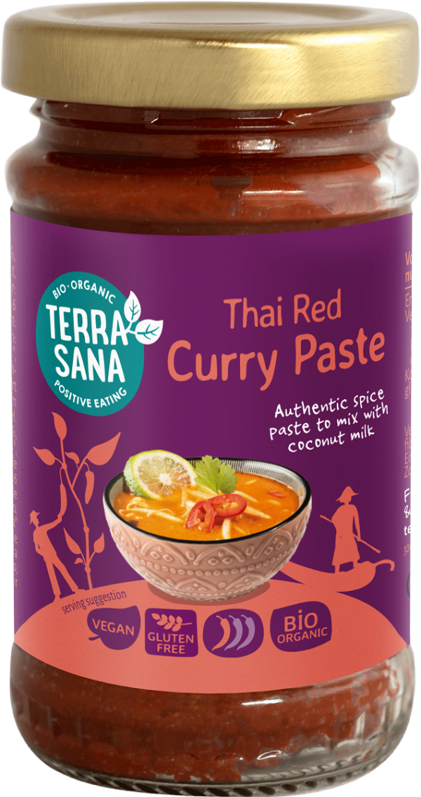 Pasta tajska czerwone curry bezglutenowa BIO 120 g — Terrasana