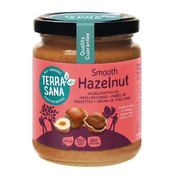 Krem z orzechów laskowych prażonych 100 % BIO 250 g — Terrasana