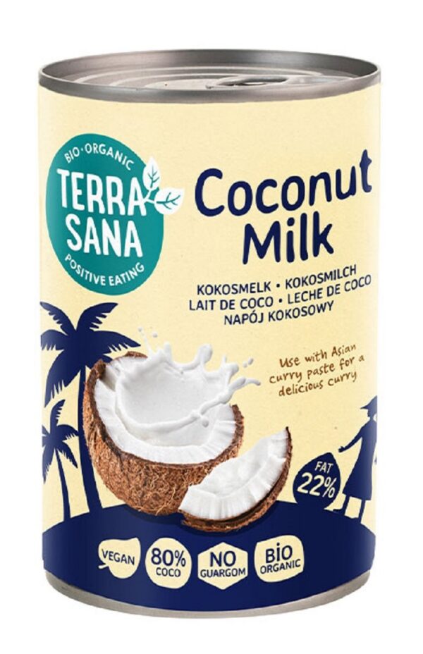 Coconut Milk, napój kokosowy bez gumy guar (22 % tłuszczu) BIO 400 ml — Terrasana