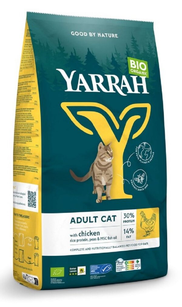 (Dla kota dorosłego) karma z kurczakiem BIO 800 g — Yarrah