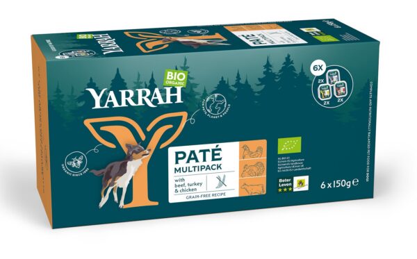 (Dla psa) multipack pasztet BIO (6 x 150 g) 900 g — Yarrah