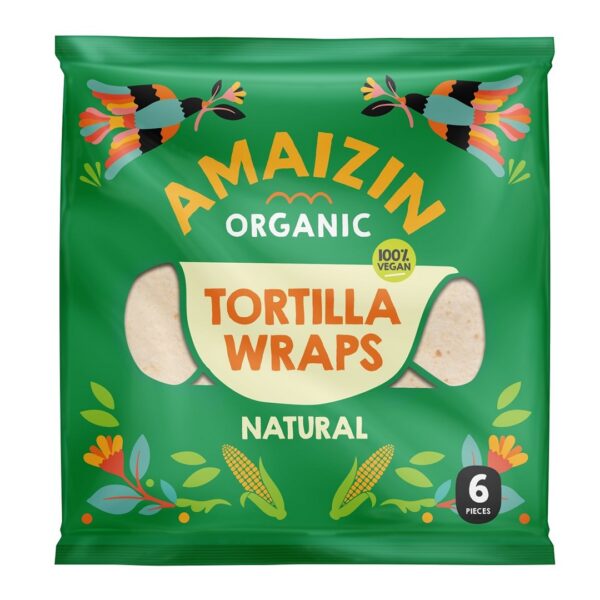 Tortilla wraps BIO (6 szt.) 240 g — Amaizin