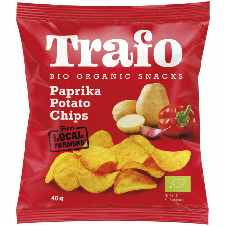 Chipsy ziemniaczane paprykowe BIO 40 g — Trafo