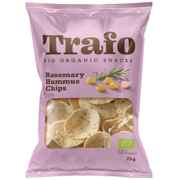 Chipsy z ciecierzycy z rozmarynem BIO 75 g — Trafo