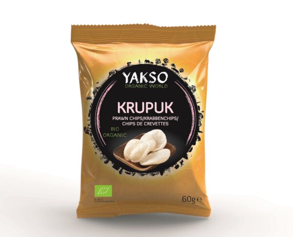 Prażynki krewetkowe (krupuk) BIO 60 g — Yakso