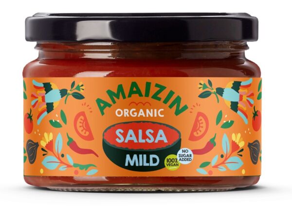 Sos salsa łagodny bezglutenowy BIO 260 g — Amaizin
