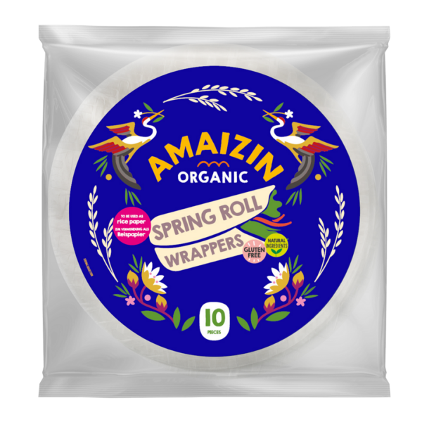 Papier na spring rollsy i sajgonki bezglutenowy BIO (10 szt.) 100 g — Amaizin