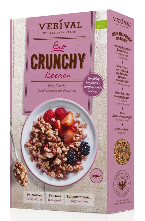 Crunchy z owocami leśnymi BIO 375 g — Verival