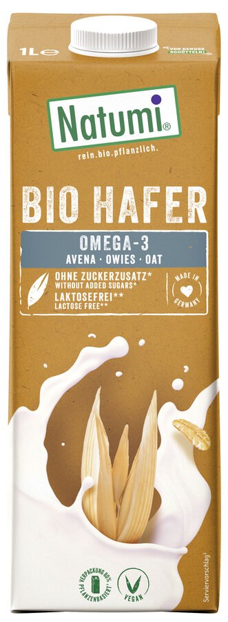 Napój owsiany Omega-3 bez dodatku cukrów BIO 1 L — Natumi