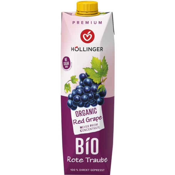 Sok z czerwonych winogron NFC BIO 1 L — Hollinger