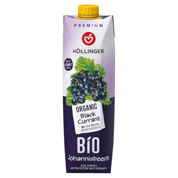 Napój z czarnej porzeczki BIO 1 L — Hollinger