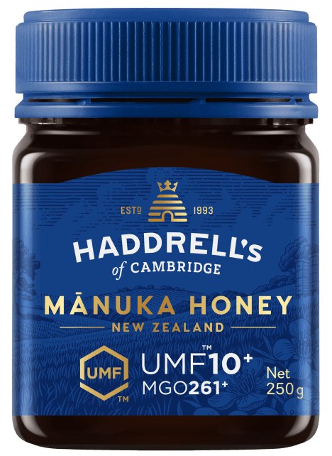 Miód manuka MGO 261+ UMF 10+ 250 g — Haddrell’s OF Cambridge
