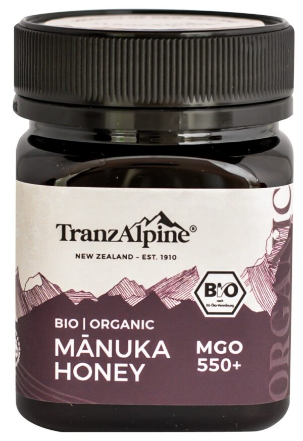 Miód manuka MGO 550+ BIO 250 g — Tranzalpine