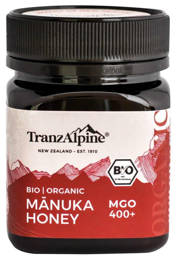 Miód manuka MGO 400+ BIO 250 g — Tranzalpine
