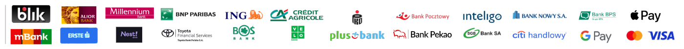 Metody płatności — Paynow (BLIK, przelewy online, karty Visa, Mastercard, Maestro)