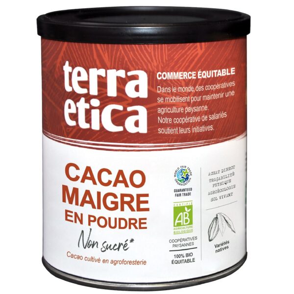 Kakao sproszkowane odtłuszczone Fair Trade BIO 280 g — Terra Etica