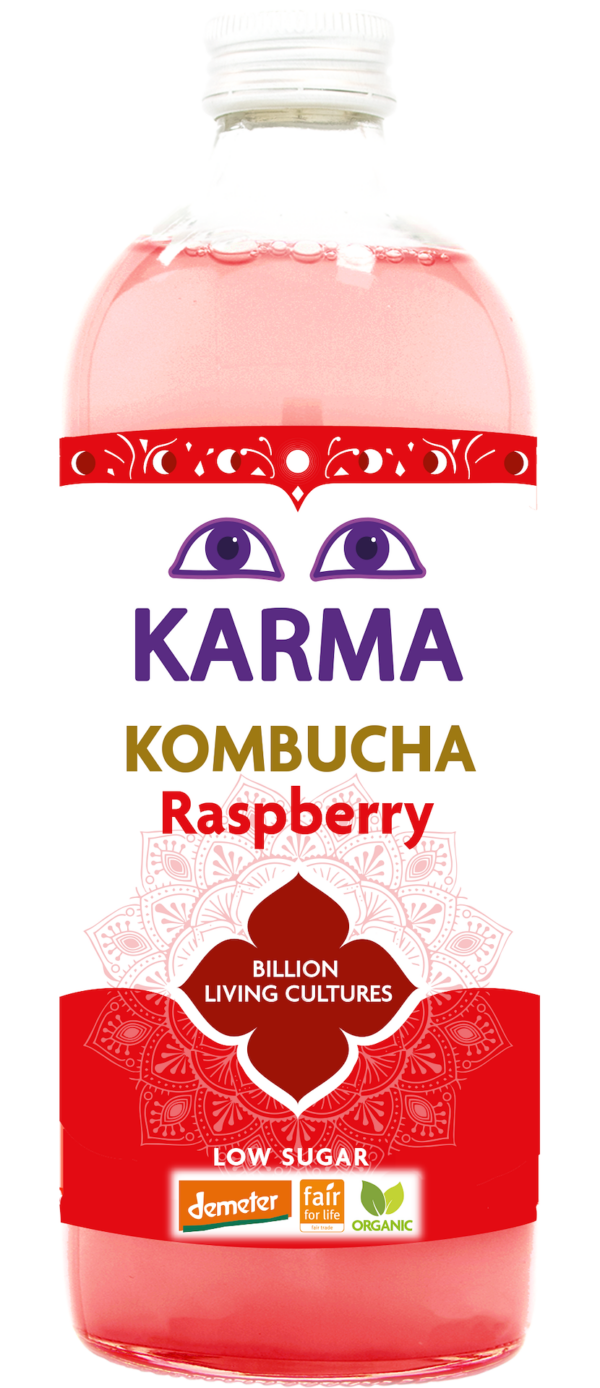 Kombucha o smaku malinowym Fair for Life Demeter BIO 1 L — Karma