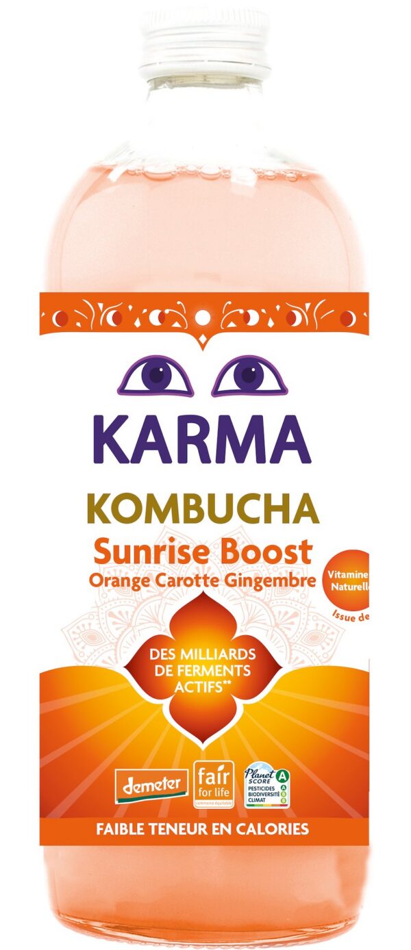 Kombucha Sunrise Boost Fair for Life Demeter BIO 1 L — Karma