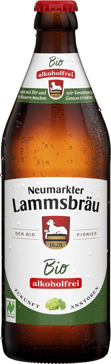 Piwo typu Schankbier bezalkoholowe BIO 500 ml — Neumarkter Lammsbrau