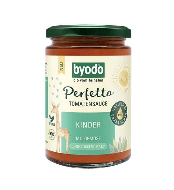 Sos pomidorowy z warzywami dla dzieci BIO 340 ml — Byodo