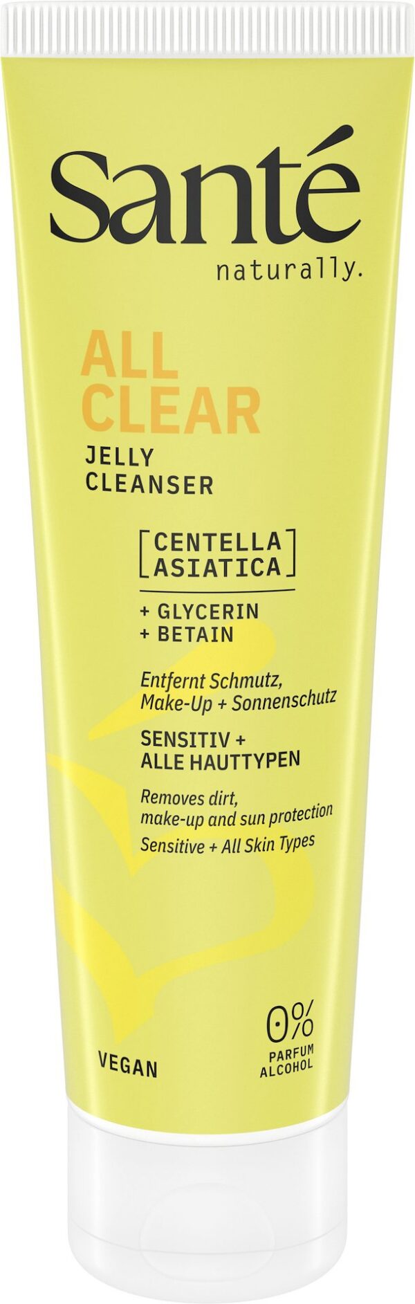 Żel oczyszczający do mycia twarzy z wąkrotką azjatycką i betainą ECO 150 ml — Sante