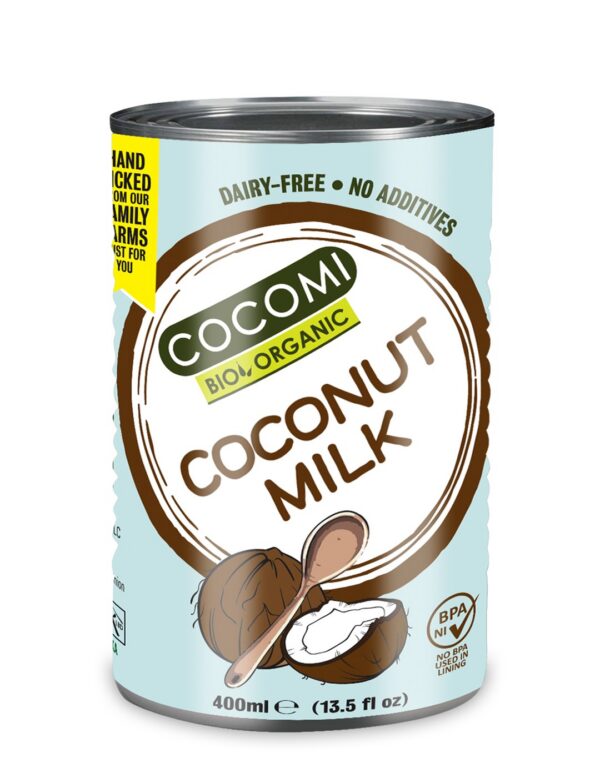 Coconut Milk, napój kokosowy bez gumy guar (17 % tłuszczu) BIO 400 ml — Cocomi