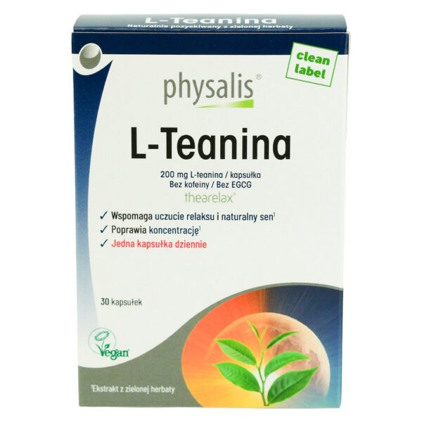 L-teanina 30 kapsułek — Physalis
