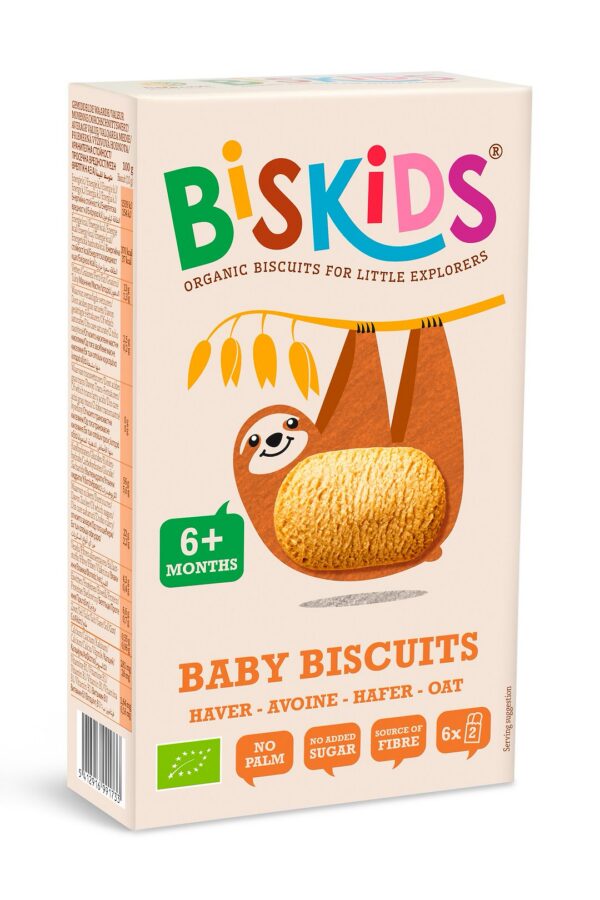 Ciasteczka owsiane od 6 miesiąca BIO 120 g — Biskids