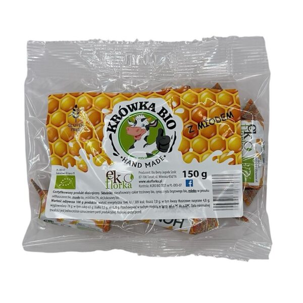 Krówki z miodem bezglutenowe BIO 150 g — Ekoflorka