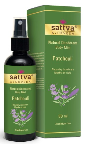 Dezodorant-mgiełka do ciała paczula 80 ml — Sattva