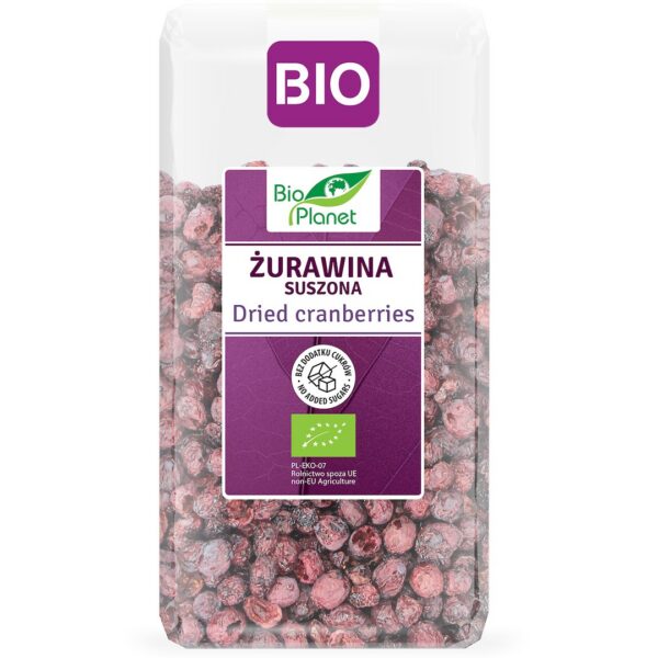 Żurawina suszona niesłodzona BIO 100 g — Bio Planet