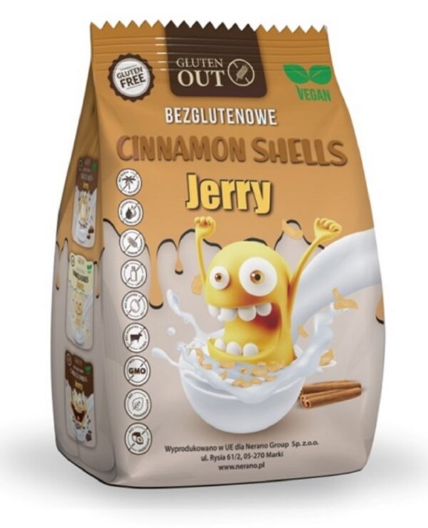 Muszelki zbożowe cynamonowe bezglutenowe 375 g — Jerry Gluten Out